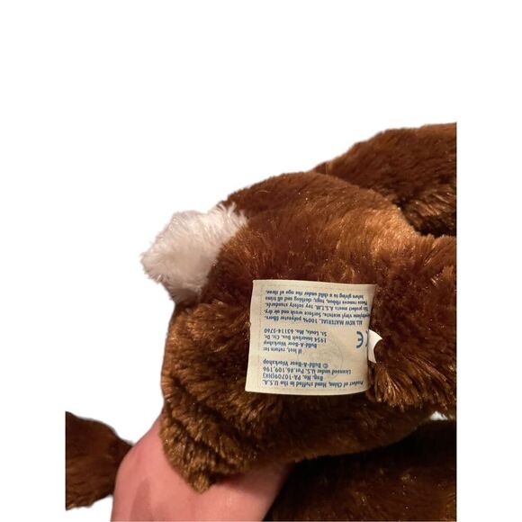 Build A Bear Toy's Dark Brown Pink ears Retured Bunny Plush Stuffed 18" - Picture 8 of 14